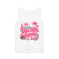 Tank Top — "Hot Mom Summer" Tropical Beach Graphic Tank