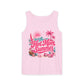 Tank Top — "Hot Mom Summer" Tropical Beach Graphic Tank