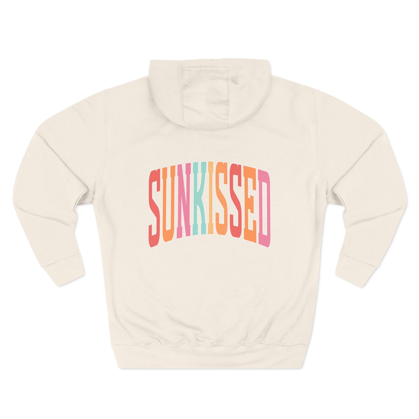 Sunkissed Hoodie — Retro Rainbow Sun-Soaked Fleece Pullover