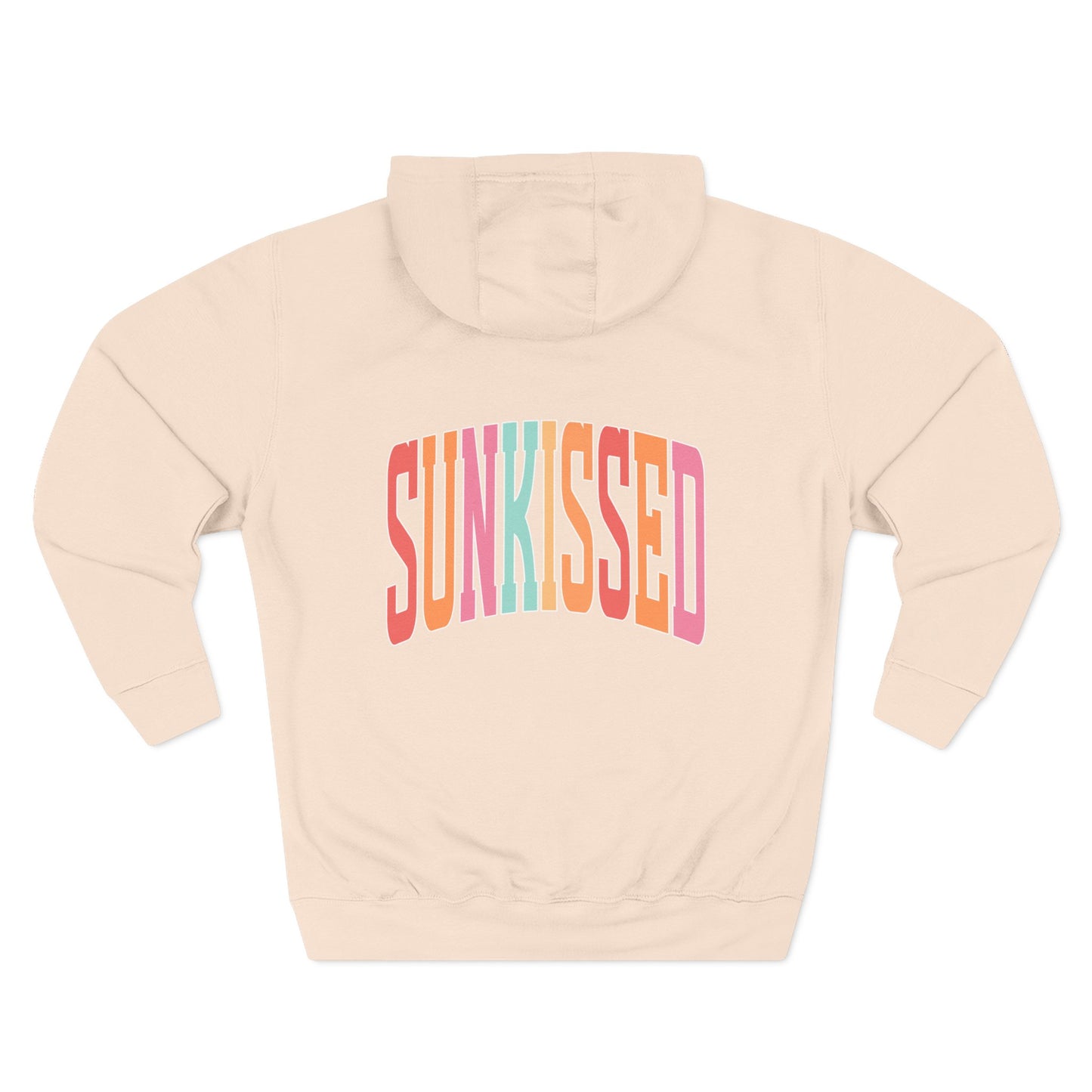 Sunkissed Hoodie — Retro Rainbow Sun-Soaked Fleece Pullover