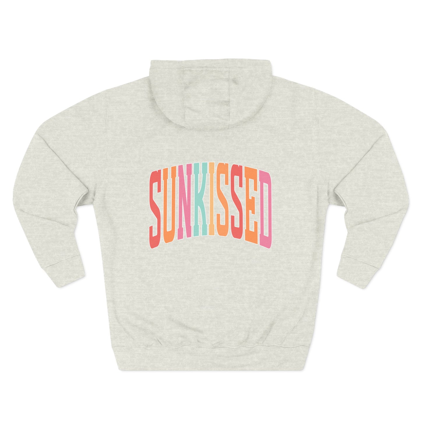 Sunkissed Hoodie — Retro Rainbow Sun-Soaked Fleece Pullover