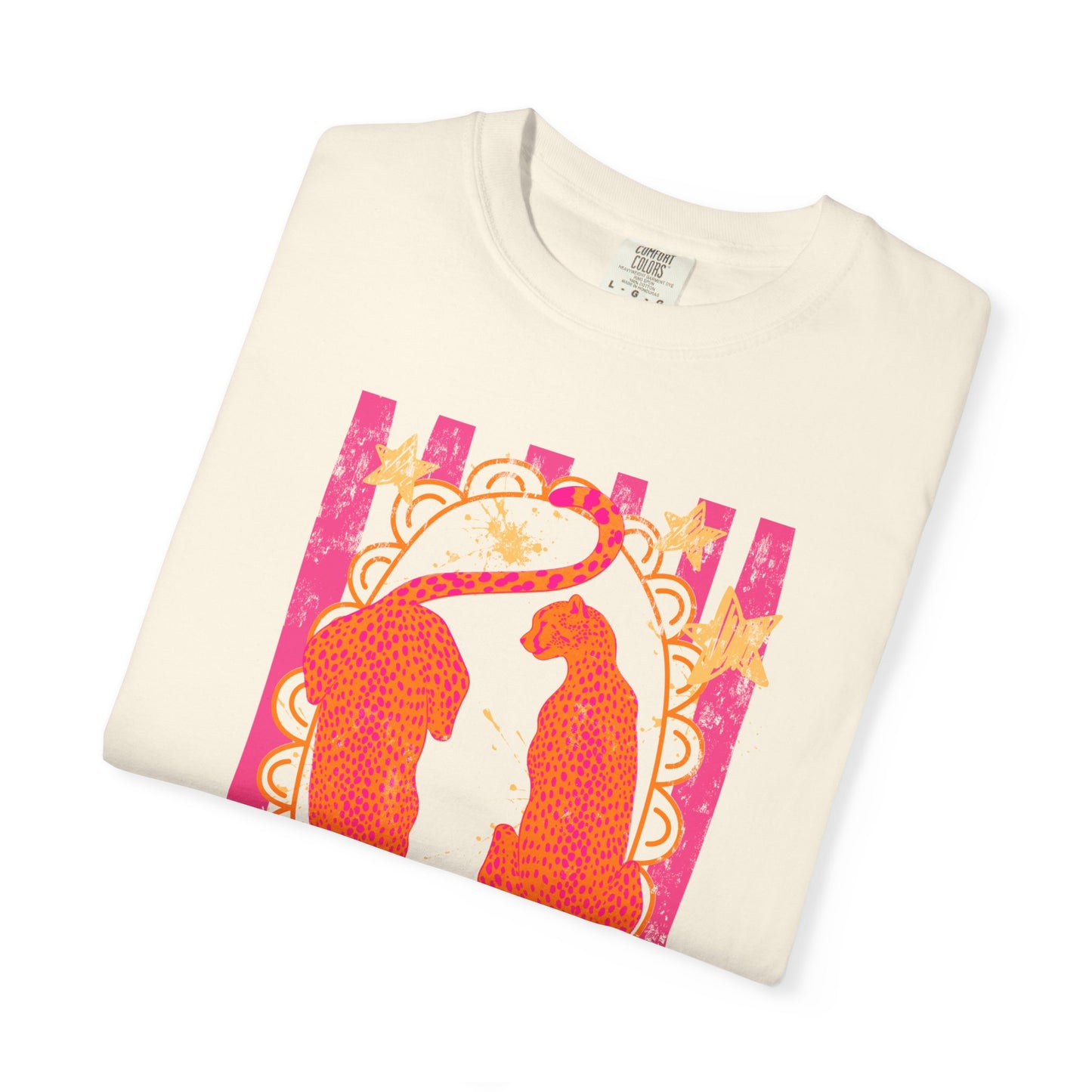 Pisces Zodiac T‑Shirt — Vibrant Pink Orange Celestial Fish Tee
