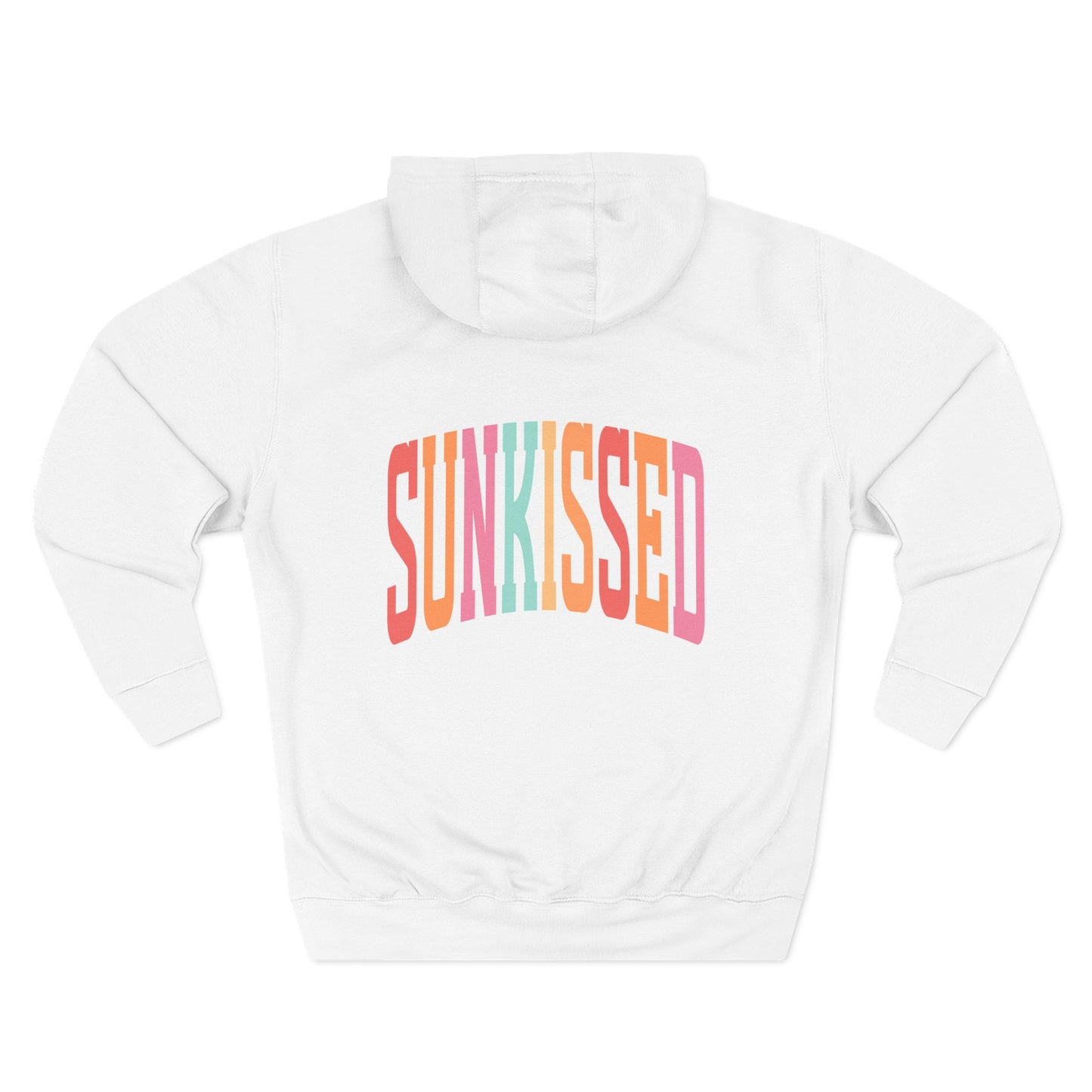 Sunkissed Hoodie — Retro Rainbow Sun-Soaked Fleece Pullover
