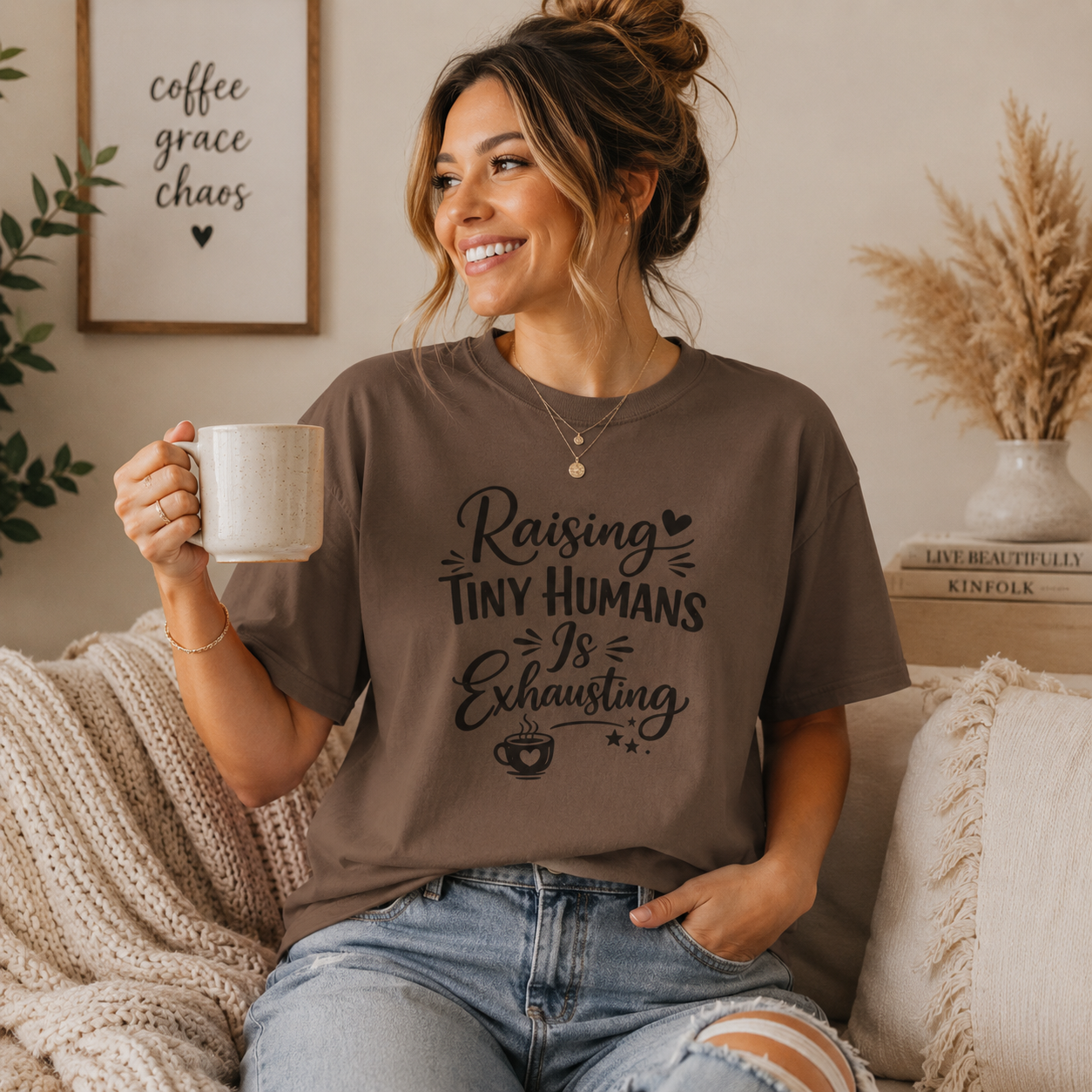 Raising Tiny Humans Is Exhausting T-Shirt