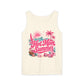 Tank Top — "Hot Mom Summer" Tropical Beach Graphic Tank