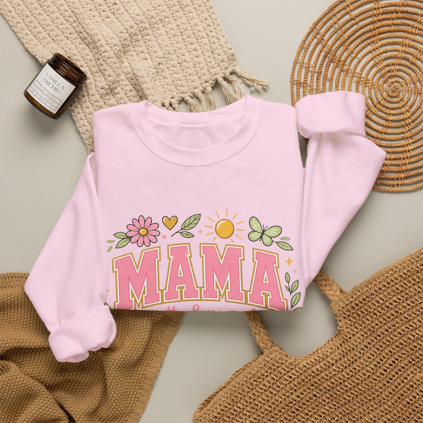 Mama Pretty & Powerful Sweatshirt — Floral Mother’s Day Crewneck