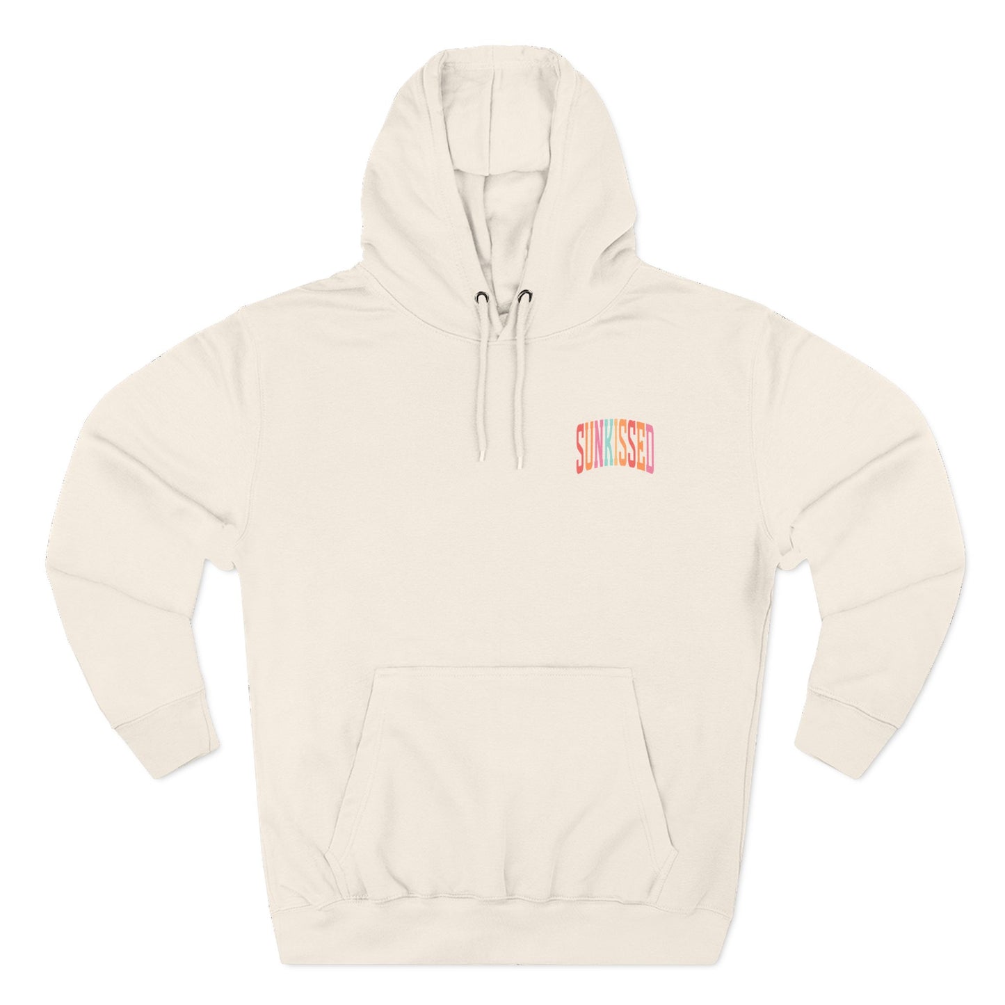 Sunkissed Hoodie — Retro Rainbow Sun-Soaked Fleece Pullover